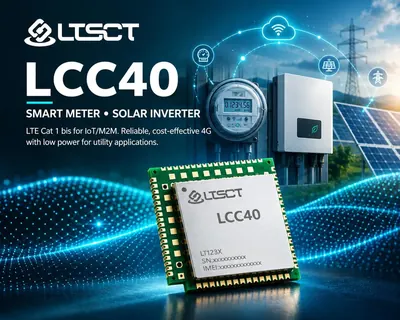 LCC40 module with a smart meter and solar inverter