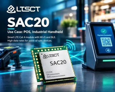 SAC20 module beside a point-of-sale terminal